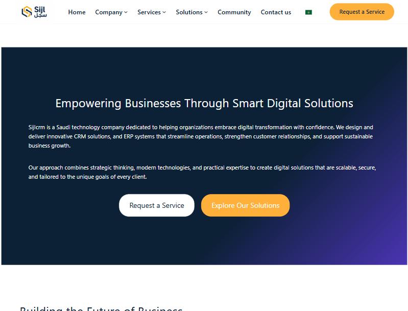 Preview of the SijlCRM Business Theme WordPress theme